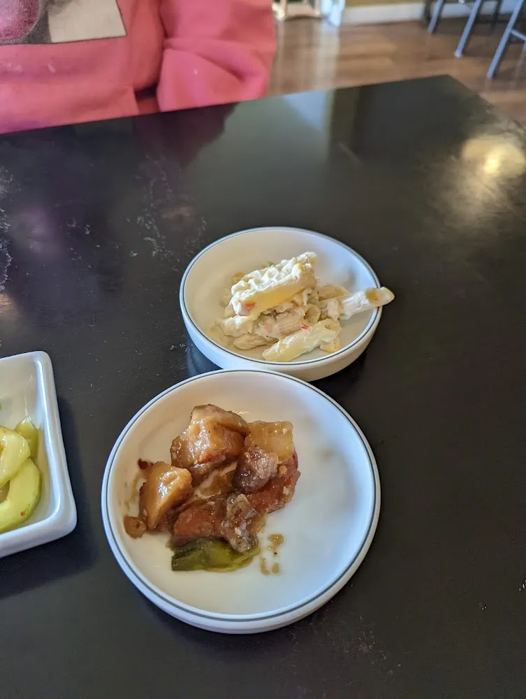 Mac Salad and Potatoes